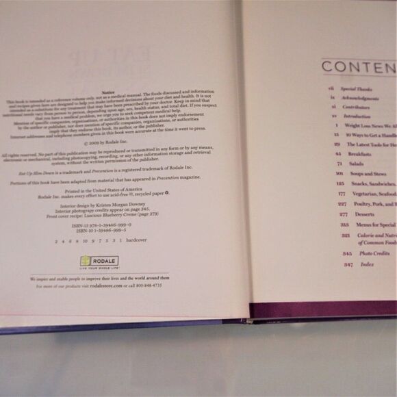 Eat up Slim Down Annual Recipes 95 Simply Delicious Recipes 2009 Hardcover - Picture 4 of 11